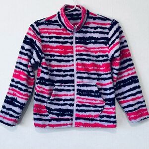 Eddie Bauer Striped Fleece Jacket   Kids S (7/8)